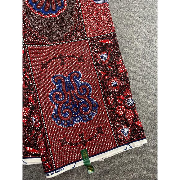 6 yards wholesale African Print Fabric/ Ankara kente multi color print - Picture 4 of 6